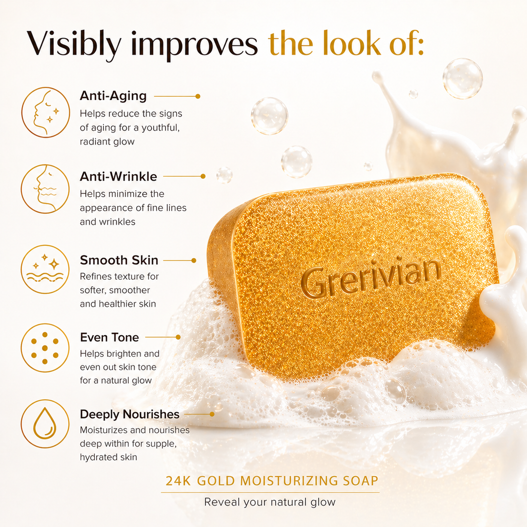 glutathione 24k gold soap Grerivian 24K Gold Soap – Cleansing Bar & Anti-Aging – GRERIVIAN LLC