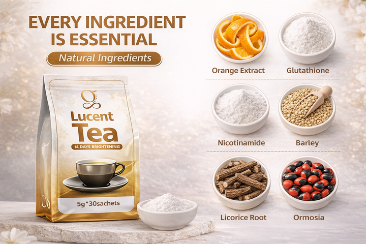 glutathione tea Lucent Tea bags - (Organic Glow Tea) 14 Days Skin Brightening