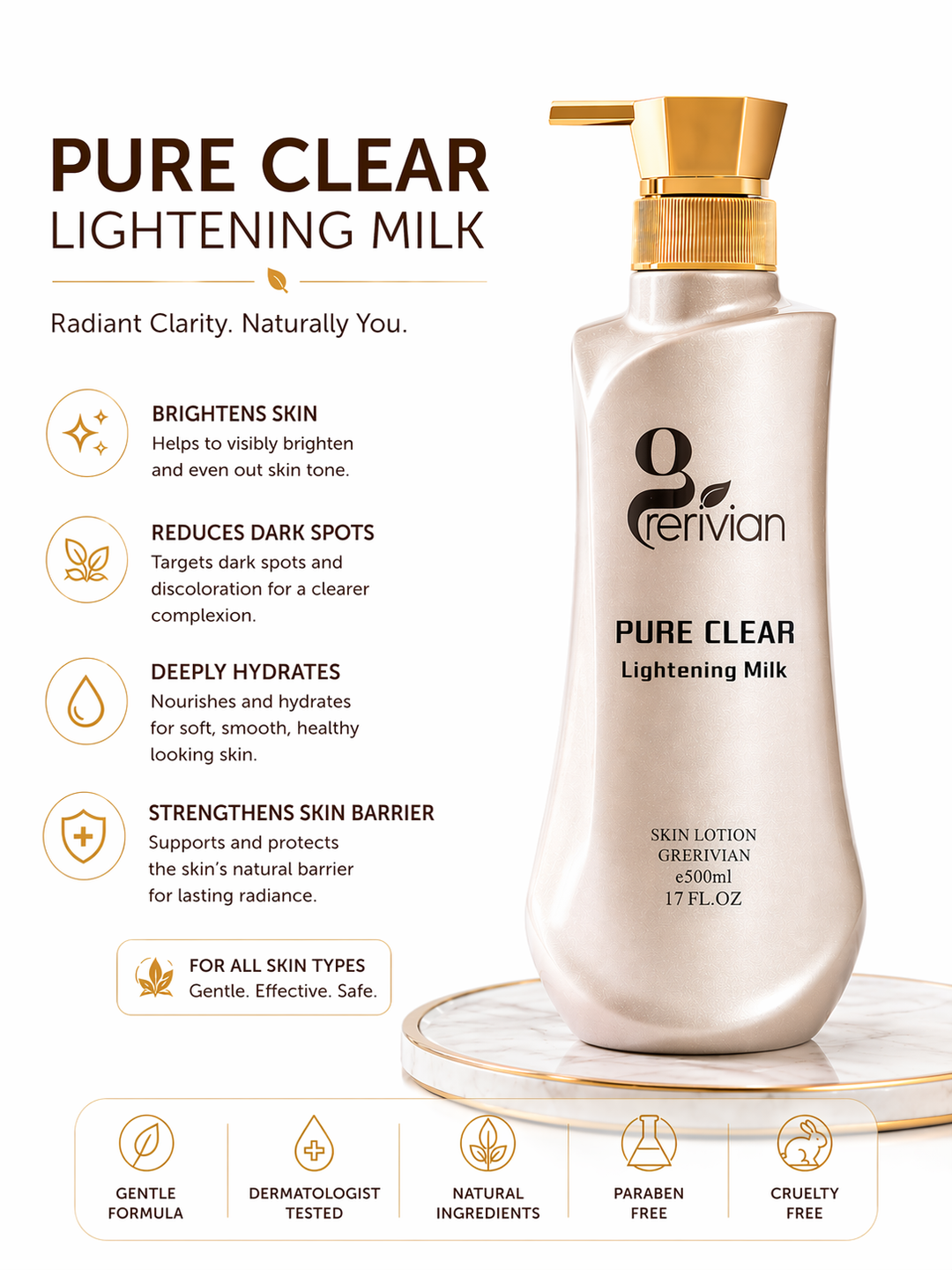 Pure Clear Milk - Body Care – GRERIVIAN LLC
